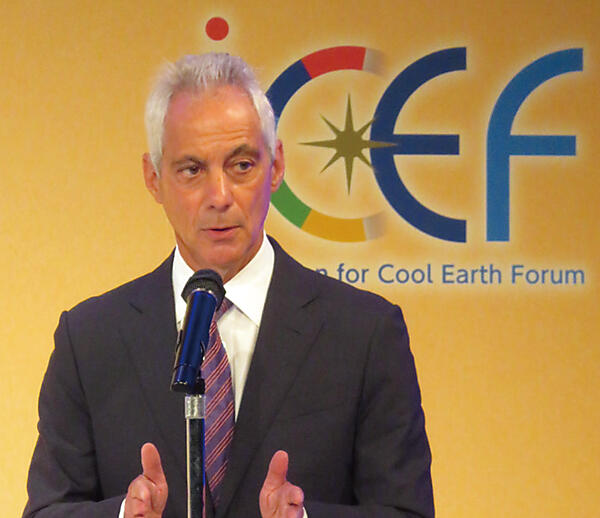 写真3　ラーム・エマニュエル駐日米国大使による講演