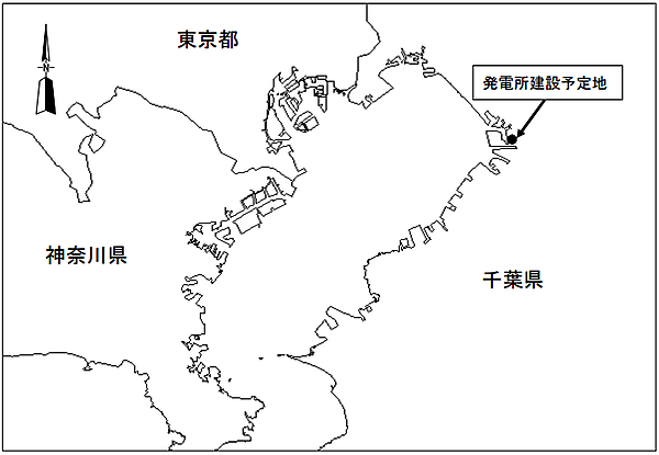 図　発電所の建設予定地