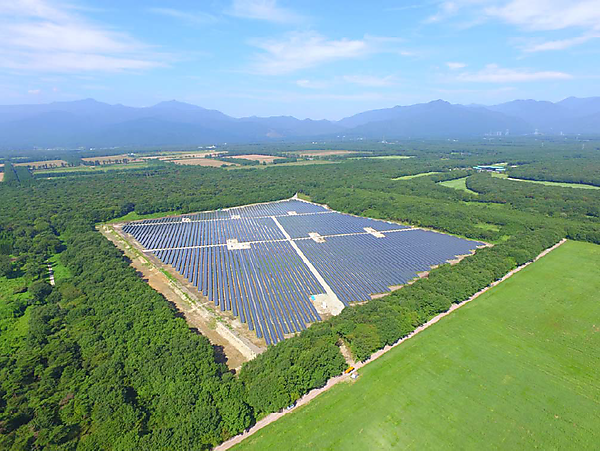 図　ソフトバンク那須塩原ソーラーパークの全景