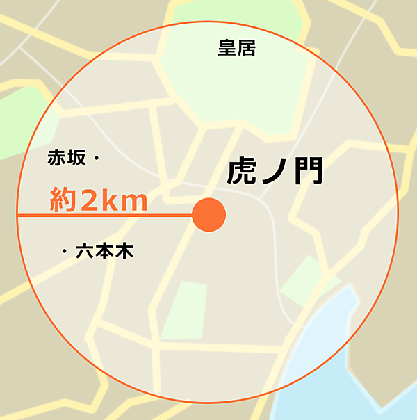 図　スカイディスクが予測する屋外用ゲートウェイの通信エリア