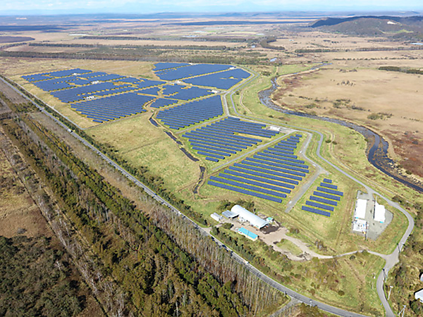 図　釧路メガソーラーの完成イメージ