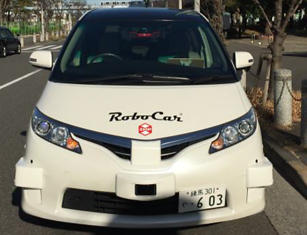 図　ZMPの自動運転車「RoboCar MiniVan」