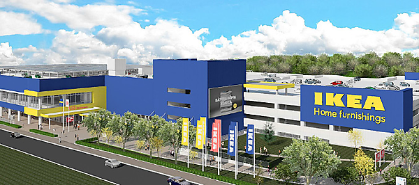 図　愛知県長久手市に建設中の新店舗の完成予想図