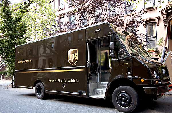 図　United Parcel Serviceが開発した燃料電池車の配送車