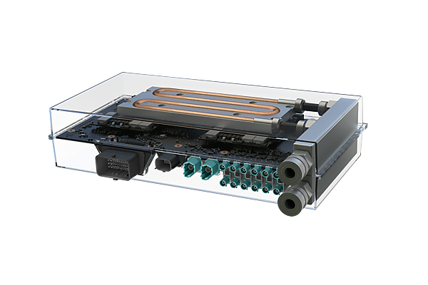 図　NVIDIAの自動運転車向けコンピュータ「DRIVE PX 2」