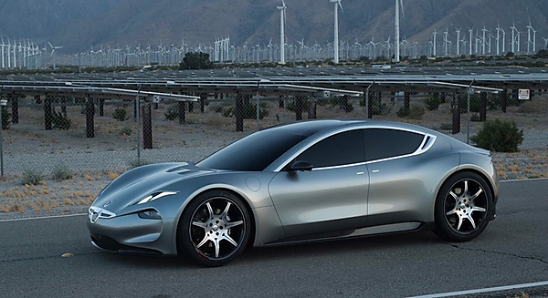 図　Fisker EMotionの全体像が見える写真