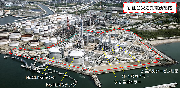 図　新仙台火力発電所の全体像
