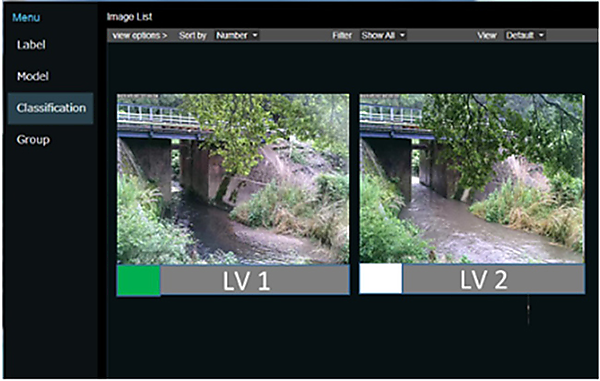 図　「NEC水害対策支援システム」の画面イメージ