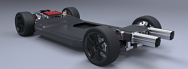 図　Williams Advanced Engineering社が発表したEV専用設計の車台「FW-EVX」