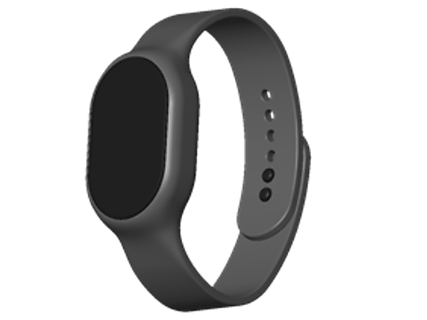 図　ホシデンが開発したリストバンド型端末「MEDiTAG」のイメージ