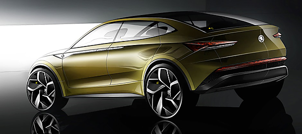 図　2017年4月の上海モーターショーで公開したSUV型EVのコンセプトカー「ŠKODA VISION E」