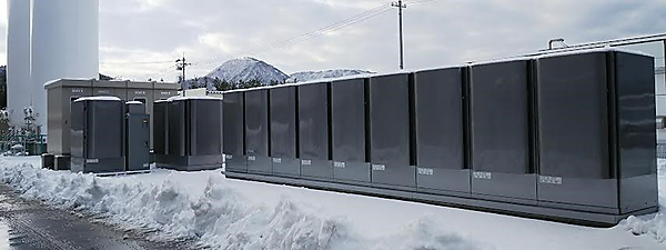 図　第一稀元素化学工業の福井工場に設置した業務用燃料電池「Bloom Energy Server」