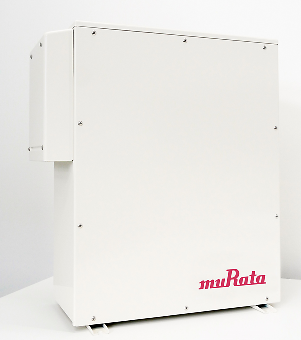 図　村田製作所が新たに開発した住宅用定置型蓄電池「HVDC蓄電ユニット3.5kWh（パワーコンディショナ連係タイプ）」