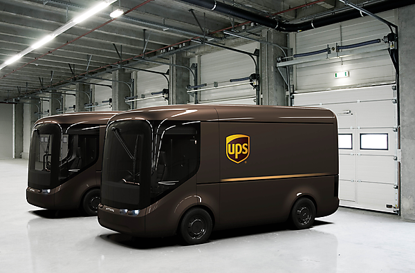 図　UPSが公開した配達用小型EV
