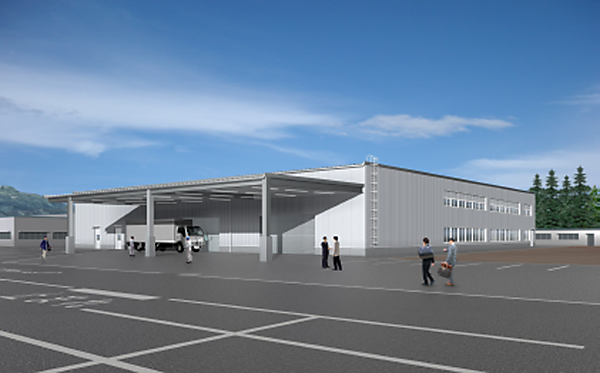 図　甲府明電舎が新設する工場のイメージ