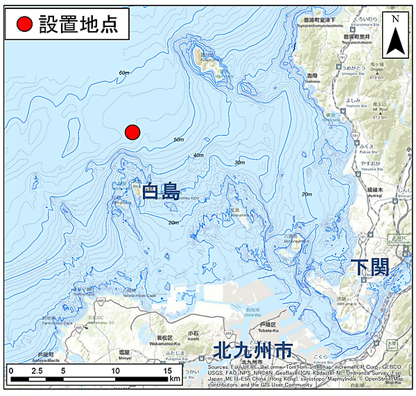 図　実証機の設置予定地点