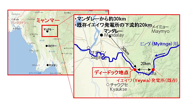 図　水力発電所の建設予定地