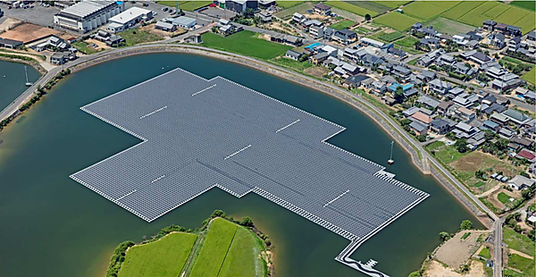 図　東王田池ソーラー発電所の全体像