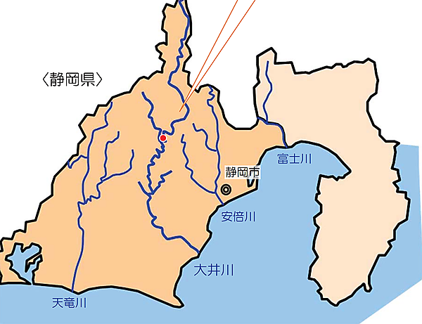 図　「いちしろ水力発電所」の位置
