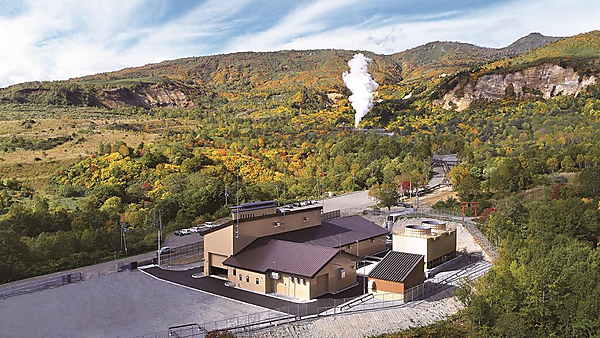 図　「松尾八幡平地熱発電所」の全景