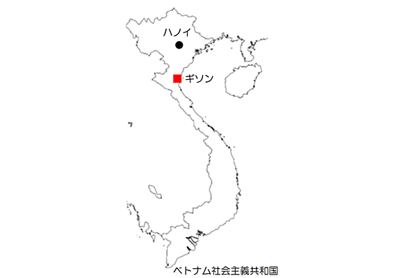 図　東北電力が事業に参加するベトナムの石炭火力発電所の位置