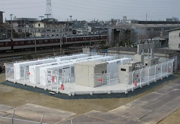 図　近畿日本鉄道が設置した大容量蓄電池システム