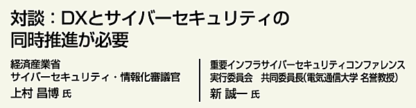 対談　DXとサイバーセキュリティの同時推進が必要